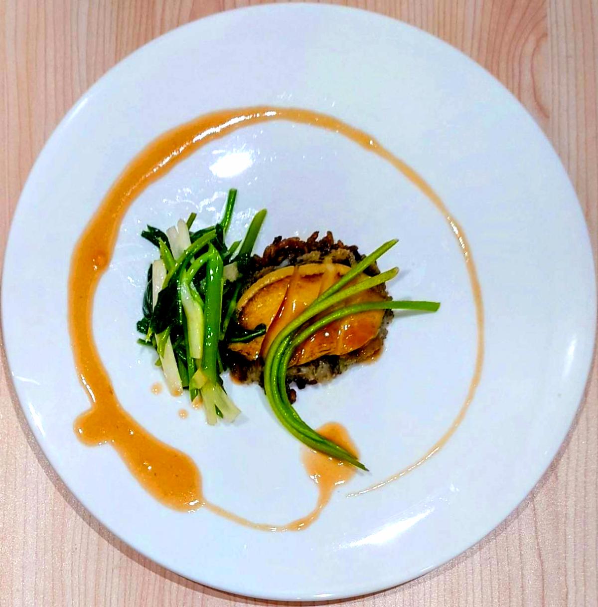 アワビの料理
